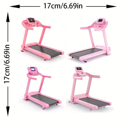 4-in-1 Pink Treadmill Sticker Set, High Transparency, Double-Sided Printing, Scratch-Resistant, Motorcycle Sticker, Car Bumper Sticker, Body Decoration Sticker, Material: Plastic