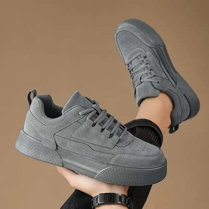 1pair Vintage Style Unisex Skateboard Sneakers - Casual Sports Low-Top Lace-Up Shoes with Faux Upper