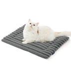 Small Rabbit Fur Mat Dark Gray / 61X45