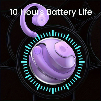 Wireless V5.3 Colorful True Wireless Stereo Earplugs, Ear-hanging Style, Touch Buttons,