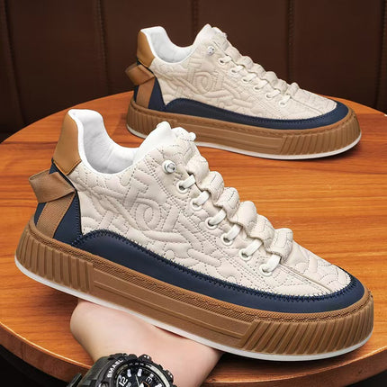Men'S Chunky Platform Sneakers with Thick Cushioned EVA Sole & Arch Support