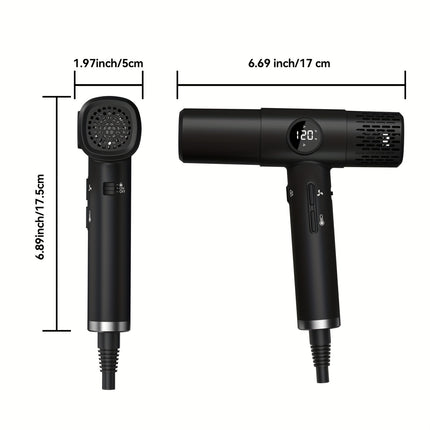 European Standard High-Speed Hair Dryer, Compact and Portable Hair Dryer with Two Nozzles, 1 Air Diffuser