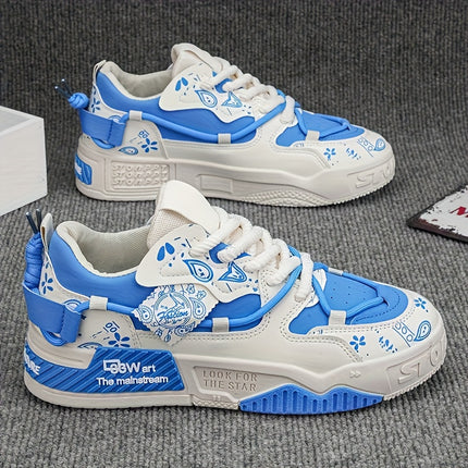 Men'S Low-Top Sneakers - All-Season Lace-Up Shoes with Cushioned PVC Sole, / Color Options