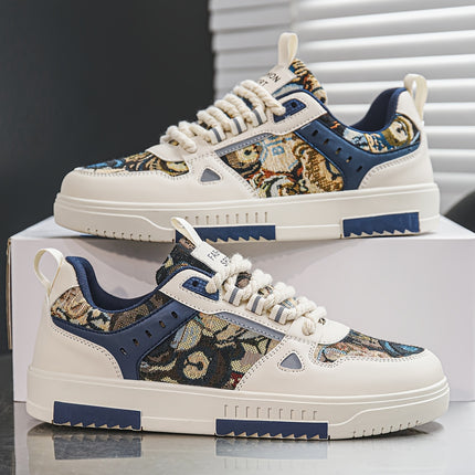 Men'S Retro Oil Painting Sneakers