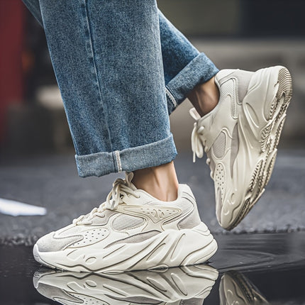 Men'S Breathable Mesh Sports Shoes  Stylish Low-Top Casual Sneakers with Lightweight Lace-Up Design,