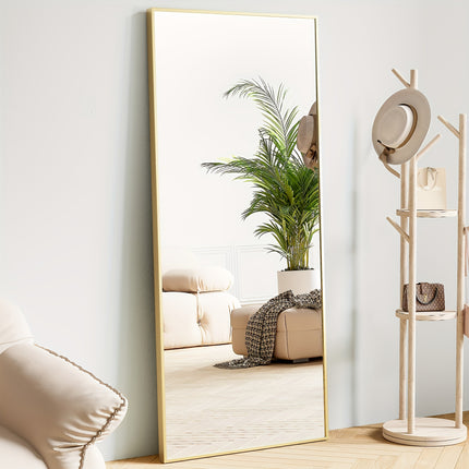 Aluminum Full Body Mirror] Full Body Mirror Arched/Rect Full Length Mirror | With Stand