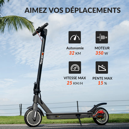 5TH WHEEL Electric Scooter for Adults | 350W 25Km/H Compliant with FR Standards