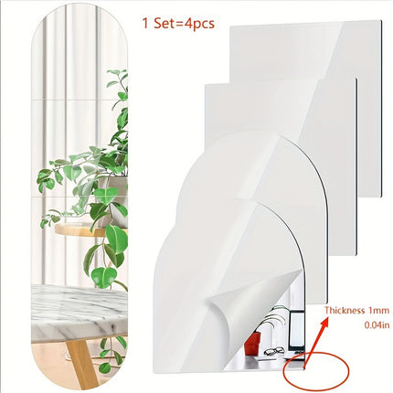Mirror Wall Decoration, For Bedroom, Living Room, Office, Kitchen, Bathroom, Dance Room, Gym