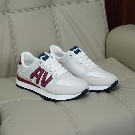 Stylish Men's Fashion Sneakers - Casual Sports Shoes with Graphic Design, All-Season