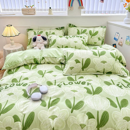 Household Pure Cotton Fashion Minimalist Bed Sheets