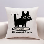 5Black Cat / 35X35cm Pillowcase