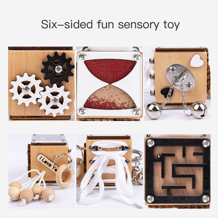 Busy Block Children's Montessori Early Education Teaching Aids Kindergarten Montessori Unlocking Toys