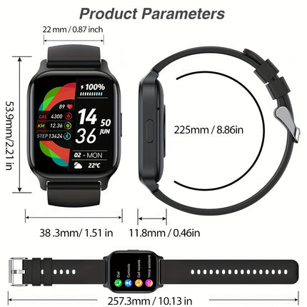 Smart Watch (Make/Answer Call), 4.7cm BT Calling for Women Men, Fitness Tracker Watch for iPhone And Andriod