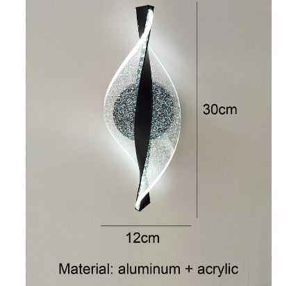 Golden Decoration Aluminum Wall Lamp Snowflake Led Corridor Lights