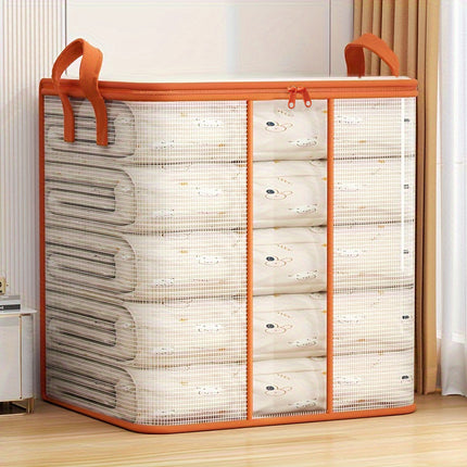 1pc Large Capacity Foldable Clothes & Quilt Storage Organizer,