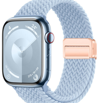Magnetic Buckle Woven Loop Integrated Strap