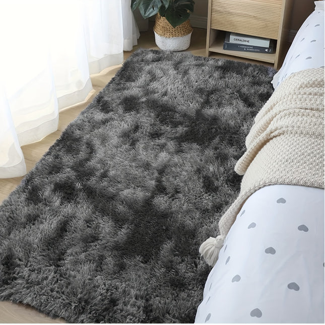 1pc, Soft Plush Area Rugs, Non-slip Fuzzy Shag Plush Soft Shaggy Bedside Rug,