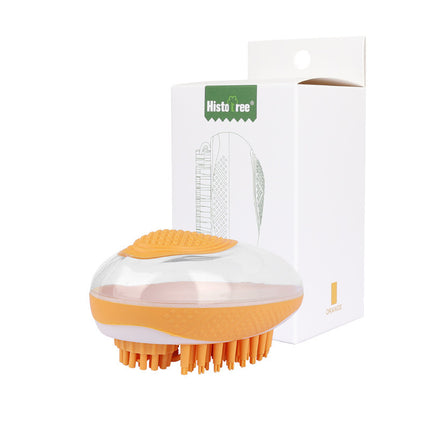 Dog Cat Bath Brush 2-in-1 Pet SPA Massage Comb...