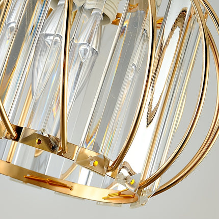 Three-Headed Creative And Unique Pendant Light, Crystal Hanging Lamp with E27 Socket