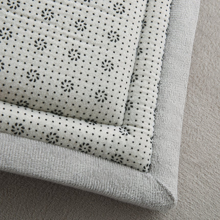 1pc Silver-Gray High-Density Balcony Tatami Mat High Rebound, Multi-Scene Suitable, Polyester Woven Fabric,