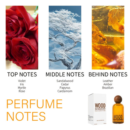 Men'S Luxury Wood Perfume - Long-Lasting Sandalwood Scent, Elegant Amber Liquid in Sophisticated