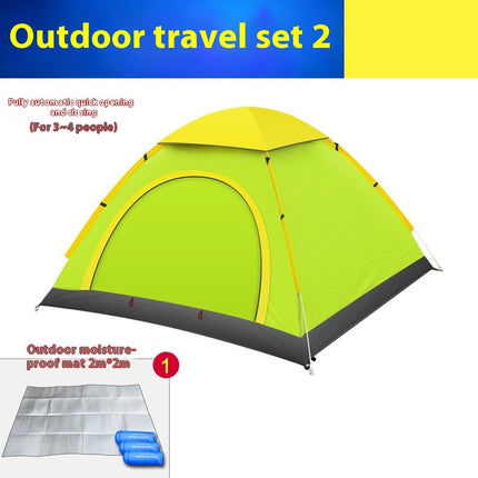 Automatic Double Multi-person Camping Camping Double-door Tent