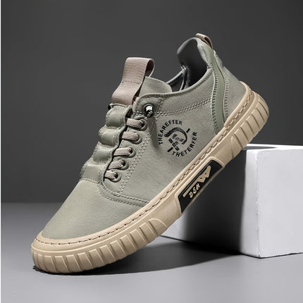 Men's Casual Sports Shoes - 1 Pair Breathable Lightweight Low-Top Sneakers with Synthetic