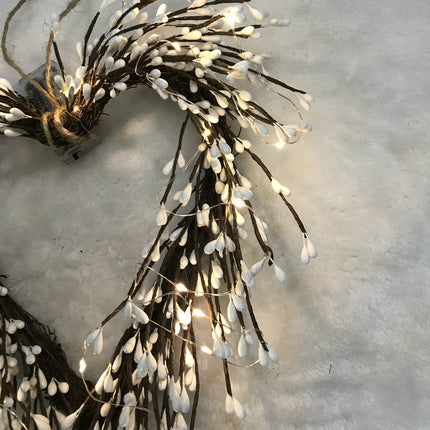 Artificial Love Garland 20 Heads With Lights Decoration