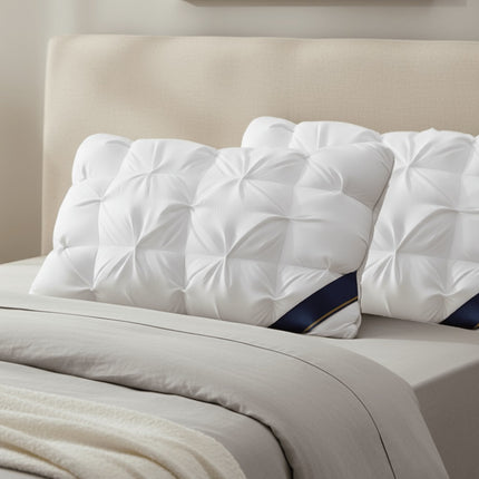 2pcs Adult Bed Pillows - Medium Support Neck & Back Suitable for Side/Back/Stomach Sleepers