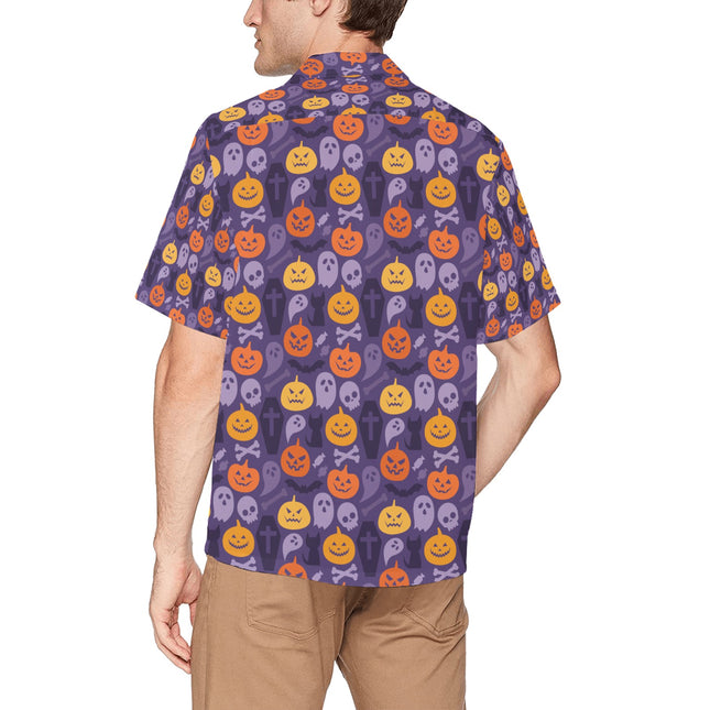 Men's All Over Print Hawaiian Shirt With Chest Pocket(ModelT58)