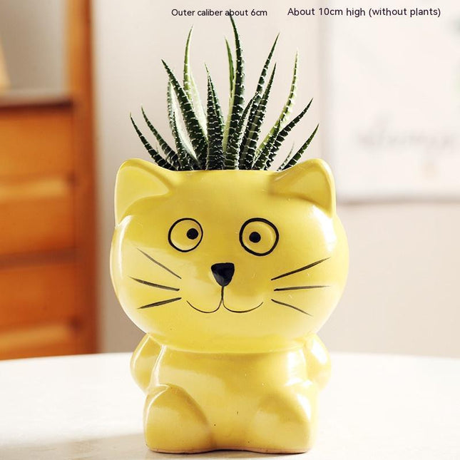 Succulent Flower Pot Ceramic Breathable Stoneware
