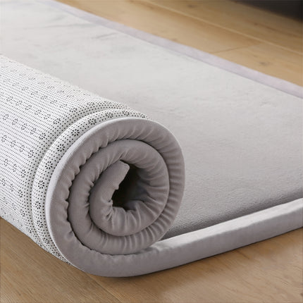 1pc Silver-Gray High-Density Balcony Tatami Mat High Rebound, Multi-Scene Suitable, Polyester Woven Fabric,