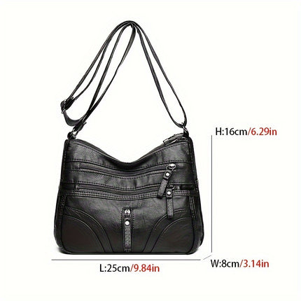Crossbody Bag (Flower Pattern Random, Shoulder Strap Direction Random, Zipper