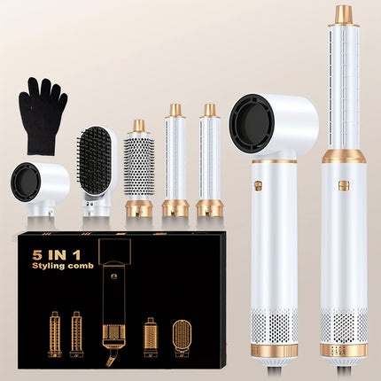 5in 1 Hot Air Brush Hair Styler Detachable Hair Hot Brush
