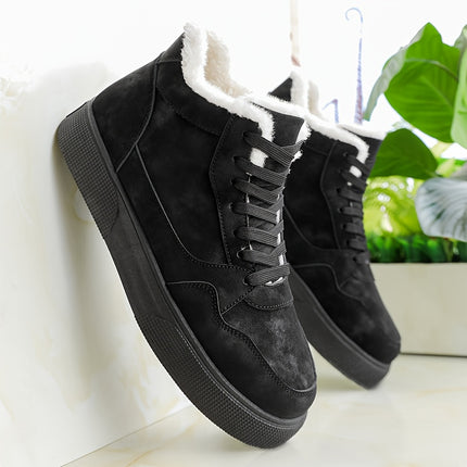Men's Winter Warm High-Top Sneakers - Heavy-Duty & PVC Sole All-Terrain Traction