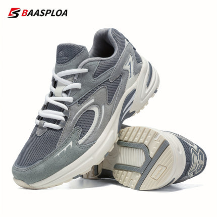 Men'S Stylish Retro Thick Shoes, Comfortable Non-Slip Lace-Up Soft Sole Activities for Men