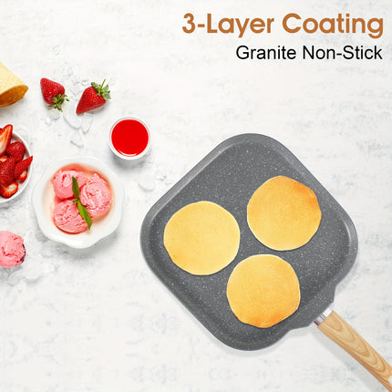 Mix Patio 17 Pieces Induction Cookware Set, Green Granite Pots And Pans Set,