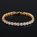 Gold-plated white zircon