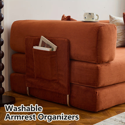 Sofa Bed, Convertible Floor Sofa, Leisure Sofa Bed, Corduroy Folding Mattress, Lounge Sofa