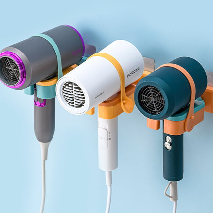 Hair Dryer Rack Toilet Wall-mounted Punch-free Woundable Multifunctional Blower Rack Bathroom Toilet Tools