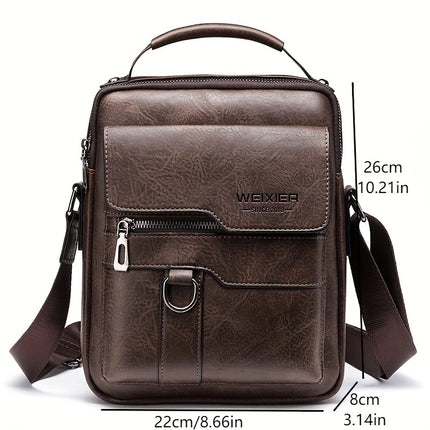 Fashionable High-End Vintage Shoulder Bag, Vertical Business Versatile Casual Crossbody