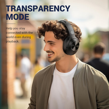 Headphones Wireless Headphones with Microphone Deep Bass, Hi-Fi Audio, Memory Foam Ear Cups,