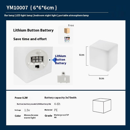 Popular 6cm Glowing Night Lights USB Charging