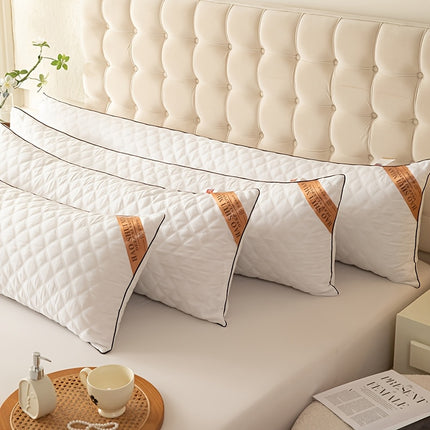 1pc Luxurious soft quilted bolster pillow, double pillow bolster, moisture wicking, breathable