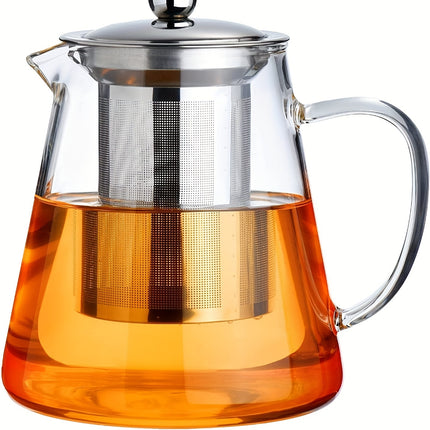 Teapot Blooming And Loose Leaf Tea Maker - Glass Teapot Stovetop 32oz - Borosilicate Clear Tea Kettle