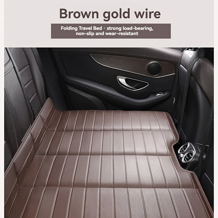 1pc Foldable Car Back Seat Mattress, Portable Travel Bed, Dog Car Seat Cover, Fits Most Cars/Suvs/Trucks, Concave Design for Camping And Road Trips RV Bed Mattresses