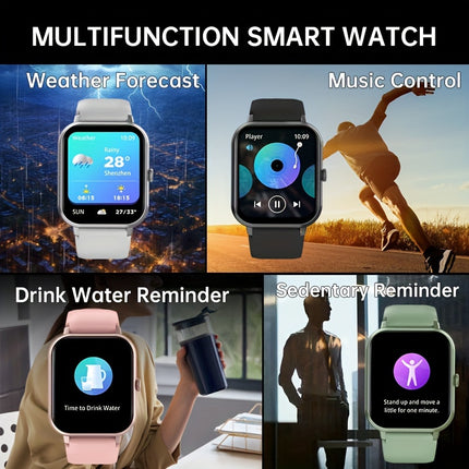 Smartwatch for Men And Women Gift, 4.65 cm Full Touch Screen Smartwatch with Text And Call Capabilities