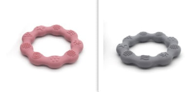 Full Three-dimensional Baby Silicone Teether Baby Molars Holding Round Teether