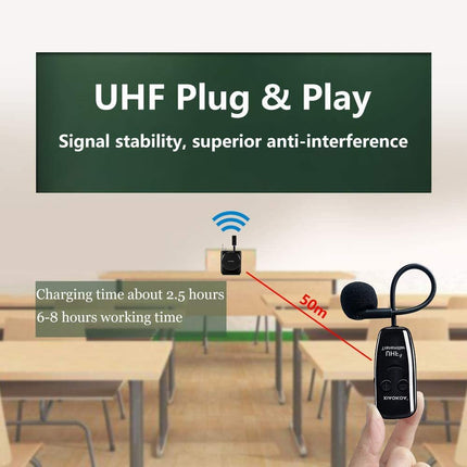 One For Two Wireless Headset 2.4G Head-worn Microphone