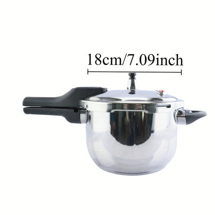 Stainless Steel Thickened Fast Cooking Pot with Protective Design, Suitable for Universal Gas and More